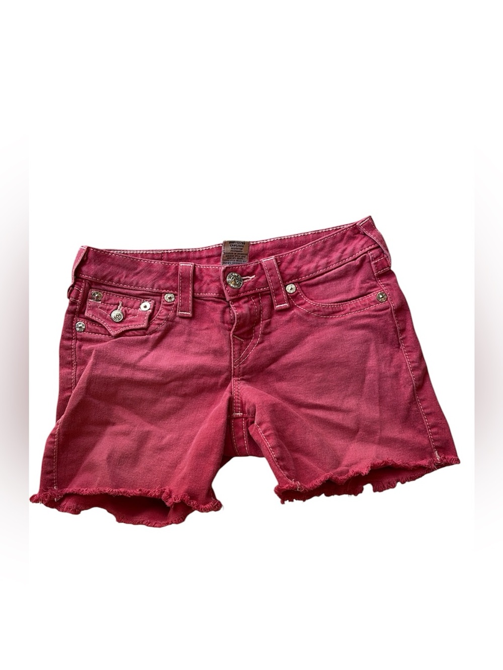 True Religion “Dolly” Frayed Raw Hem SHORTS